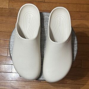 CROCS Classic Cream Slip-On Clogs